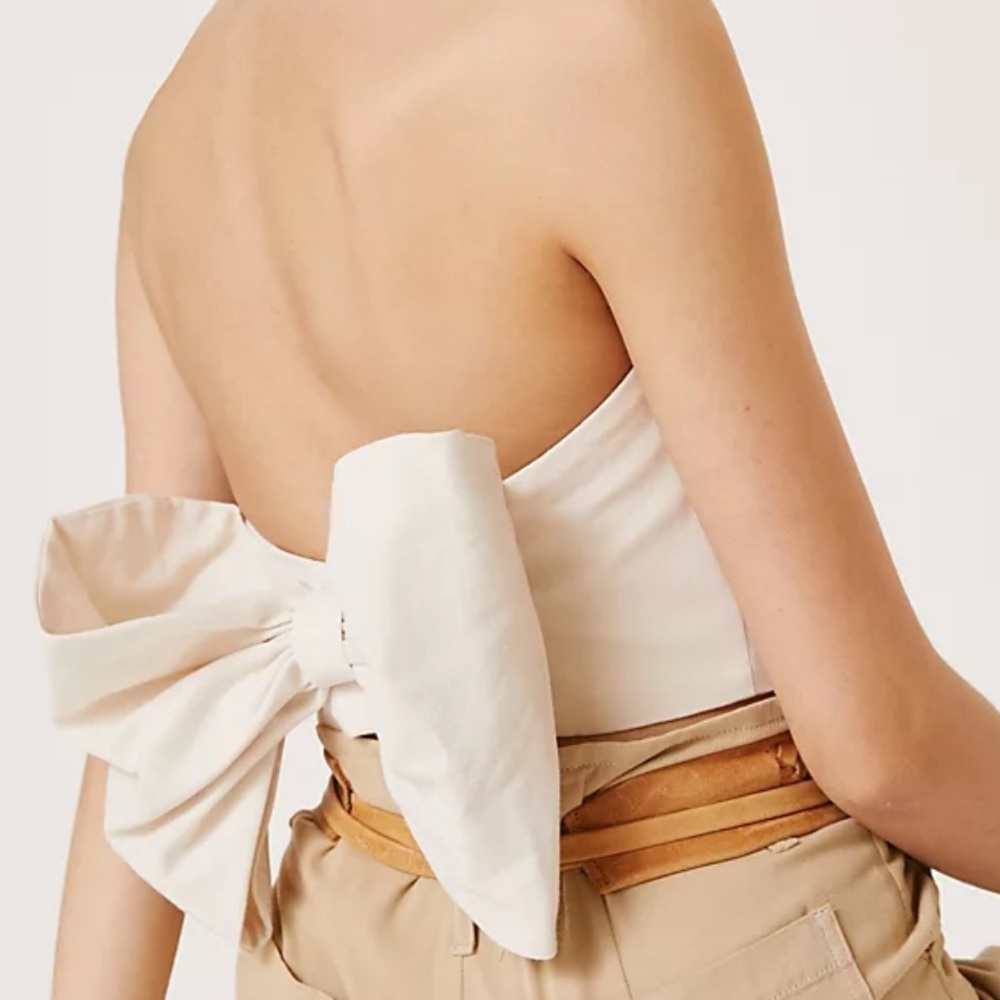 *NWT* HUTCH Bow Tie Strapless Top by Anthropologie Size 2